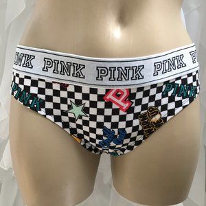 PINK Logo Thong NWT Size L